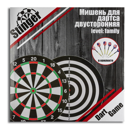 Набор дартса уровень начальный мишень ø45см 6 дротиков купить в интернет-магазине ХантингАрт