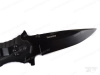 Нож Tekut Heracles серии Tactical, лезвие 98 мм чёрное, рукоять - нерж. сталь чёрная, крепление на ремень купить в интернет-магазине ХантингАрт