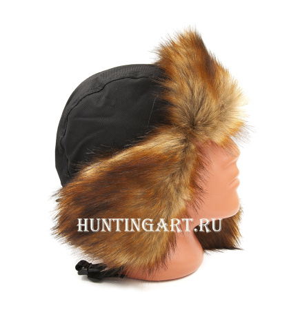 Шапка-ушанка Malselv Canadian Fox black 533, мех Лиса купить в интернет-магазине ХантингАрт