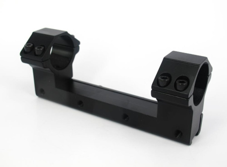 Крепление-моноблок не быстросъёмный низкий с кольцами 25,4 мм на ласточкин хвост, 120 мм купить в магазине huntingart.ru