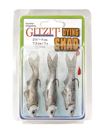 Силиконовая приманка Gitzit Dying Shad 3" 7,3 см, 7 гр купить в интернет-магазине ХантингАрт