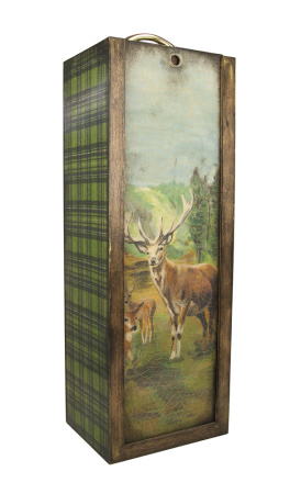 Ящик для бутылки с изображением оленей купить в интернет-магазине ХантингАрт
