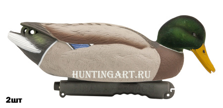 Чучела уток кряквы 12 шт (5 уток/7 крякв-флокированные головы) купить в магазине Хантингарт