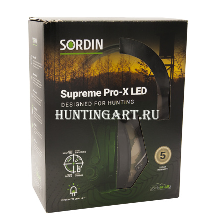 Наушники активные Sordin Supreme Pro-X Led купить в интернет-магазине ХантингАрт