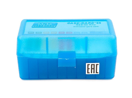 Коробка MTM RS-S-50-24 для 50 патронов, калибр 22-250, 22, 6mm, 7mm, 7.62x39 купить в магазине huntingart.ru