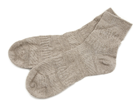 Носки из конопли Green Washtag Premium, бежевые (39-43) от производителя экологически чистой одежды