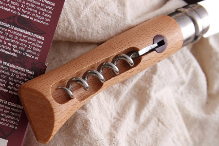 Нож Opinel серии Specialists for Foodies №10, со штопором, клинок 10 см, нержавеющая сталь, рукоять - бук купить в интернет-магазине ХантингАрт