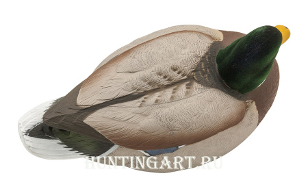 Чучела уток кряквы 12 шт (5 уток/7 крякв-флокированные головы) купить в магазине Хантингарт