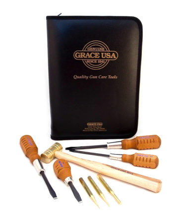 Набор инструментов оружейного мастера (выколотки, отвертки, молоток) Grace USA Gun Care Tool Set купить в интернет-магазине ХантингАрт