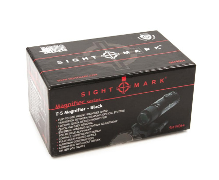Увеличитель для коллиматора Sightmark T-5, 5x23, быстросъемный откидной кронштейн на Picatinny купить в интернет-магазине huntingart.ru