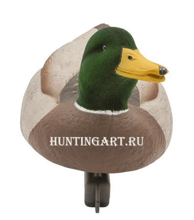 Чучела уток кряквы 12 шт (5 уток/7 крякв-флокированные головы) купить в магазине Хантингарт