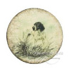 Шкатулка круглая, с изображением собаки купить в интернет-магазине ХантингАрт