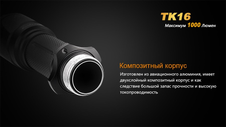 Тактический фонарь Fenix TK16 Cree XM-L2 U2 купить в интернет-магазине ХантингАрт