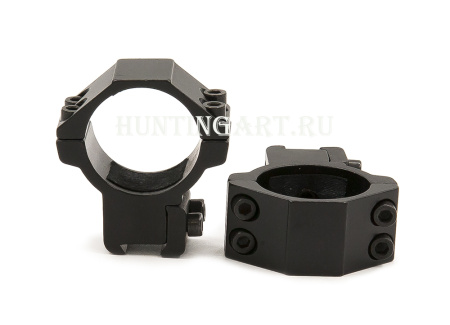 Кольца небыстросъемные низкие 30 мм на Ласточкин хвост купить в магазине huntingart.ru
