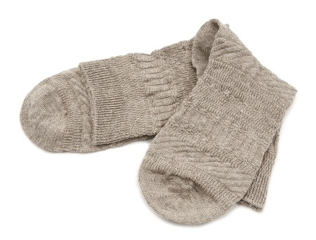 Носки из конопли Green Washtag Premium, бежевые (39-43) от производителя экологически чистой одежды