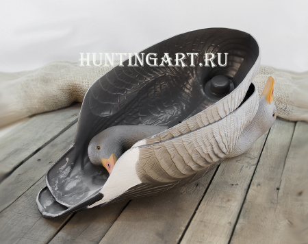 Комплект из 12 полукорпусных муляжей Серого гуся GreenHead купить в интернет-магазине ХантингАрт