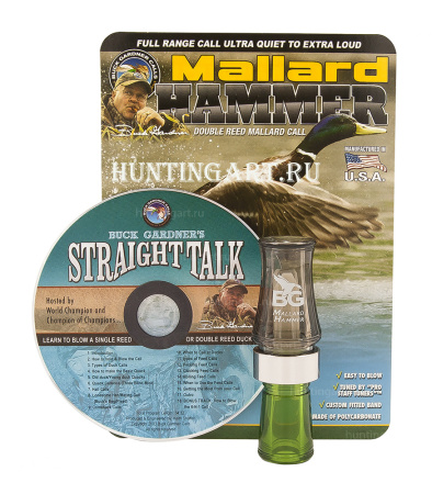Манок на утку Mallard Hammer PolyCarb Double Reed + CD купить в интернет-магазине ХантингАрт