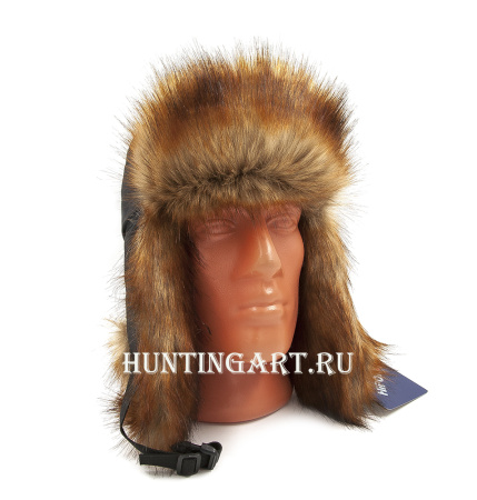 Шапка-ушанка Malselv Canadian Fox black 533, мех Лиса купить в интернет-магазине ХантингАрт