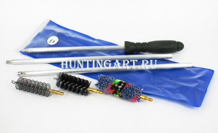 Набор для чистки Advance с металлическим шомполом, в пластиковой упаковке (калибры 12,16, 20) купить в интернет-магазине ХантингАрт