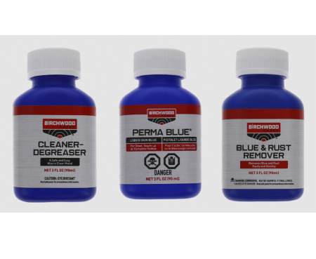 Набор для воронения Birchwood Perma Blue Liquid Gun Blue Kit (9 наименований) купить в интернет-магазине ХантингАрт