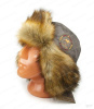 Шапка-ушанка NordKapp Malselv Oster Frozen World khaki (хаки) 545, мех Лиса купить в интернет-магазине ХантингАрт