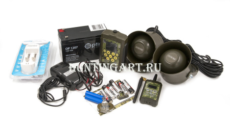 Электронный звукоимитатор PRO-3M с 2 динамиками Альфа, пульт ДУ в кейсе купить в магазине ХантингАрт