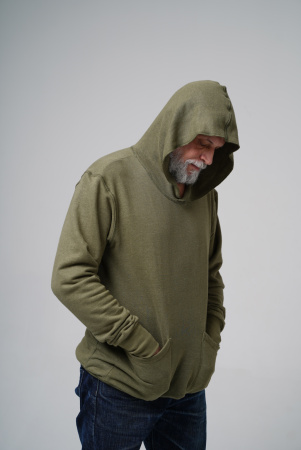 Худи из конопли Green Washtag хаки от производителя экологически чистой одежды