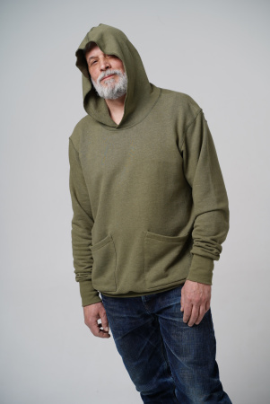 Худи из конопли Green Washtag хаки от производителя экологически чистой одежды