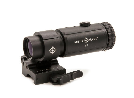 Увеличитель для коллиматора Sightmark T-5, 5x23, быстросъемный откидной кронштейн на Picatinny купить в интернет-магазине huntingart.ru