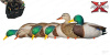 Комплект Avian-X AXP Full Body Mallards из 6 шт полноразмерных чучел кряквы, для высадки на сушу купить в магазине Хантингарт