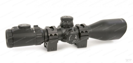 Прицел Leapers Accushot Tactical 4-16x44, SF-параллакс, сетка MilDot, подсветка IE36, кольца на Weaver/Picatinny купить в интернет-магазине huntingart.ru