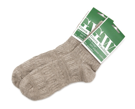 Носки из конопли Green Washtag Premium, бежевые (39-43) от производителя экологически чистой одежды