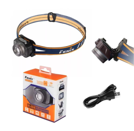 Налобный фонарь Fenix HL40R серый 600 люмен купить в интернет-магазине ХантингАрт