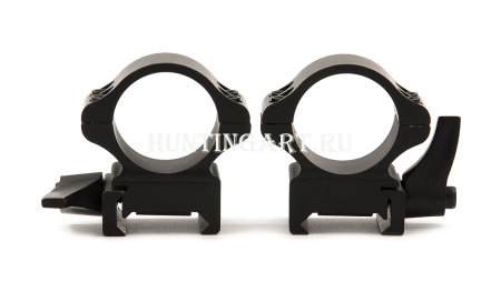 Кольца средние быстросъемные 25,4мм на Weaver, флажковые купить в магазине huntingart.ru