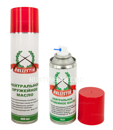 Картинка Нейтральное оружейное масло Ballistik, спрей от интернет-магазина ХантингАрт Нейтральное оружейное масло Ballistik, спрей купить в интернет-магазине ХантингАрт