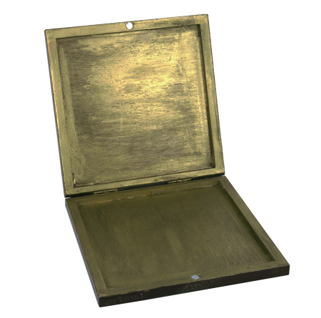 Шкатулка квадратная, с изображением псовой охоты купить в интернет-магазине ХантингАрт