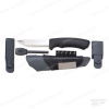 Нож Morakniv Bushcraft Survival Black Ultimate Knife, огниво и точилка, нержавеющая сталь, клинок 109 мм, чёрный купить в интернет-магазине ХантингАрт