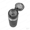 Термос для напитков (термос-бутылка) THERMOS TS-2706 0.6L (открытие/закрытие одной рукой, силиконовый чехол) чёрный купить в интернет-магазине ХантингАрт
