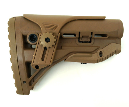 Телескопический приклад с регулируемой щекой (коричневый) купить в интернет-магазине ХантингАрт