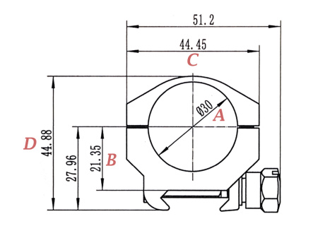Кольца не быстросъемные 30мм Sport Match, низкие купить в магазине huntingart.ru